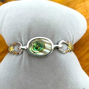 Avon Abalone Shell Bangle Bracelet